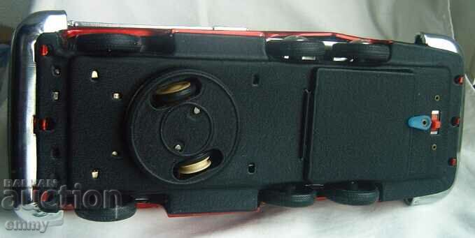 Old tin toy - bus, car, trolley - 29.5 cm - 5 Old tin toy - bus, car, trolley - 29.5 cm - 5