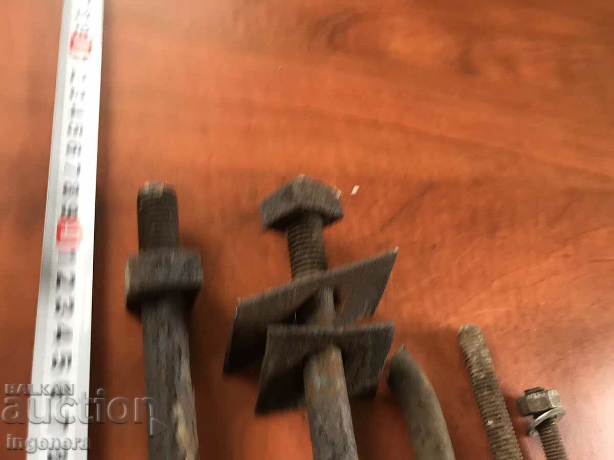 BOLT VEHICLE ANTIQUE FORGE-5 PCS - 7 BOLT VEHICLE ANTIQUE FORGE-5 PCS - 7