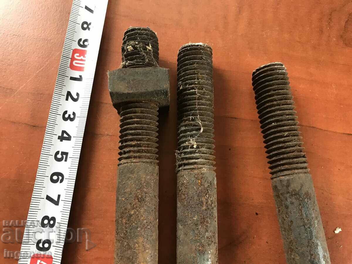 Auction BOLT VEHICLE ANTIQUE FORGE-3 PCS Auction BOLT VEHICLE ANTIQUE FORGE-3 PCS