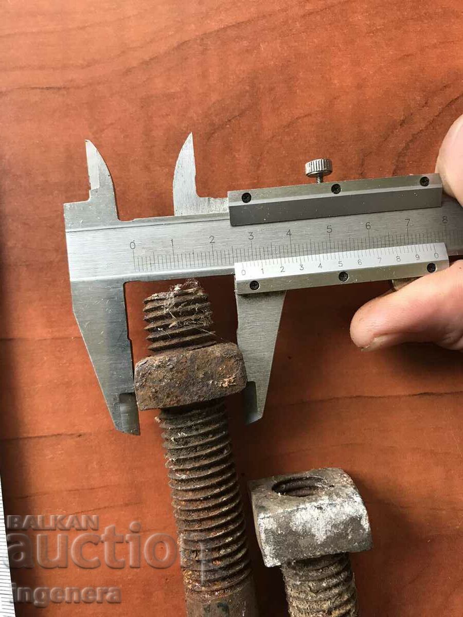 BOLT KOLARSKI OLD FORGING-2 PCS - 6 BOLT KOLARSKI OLD FORGING-2 PCS - 6
