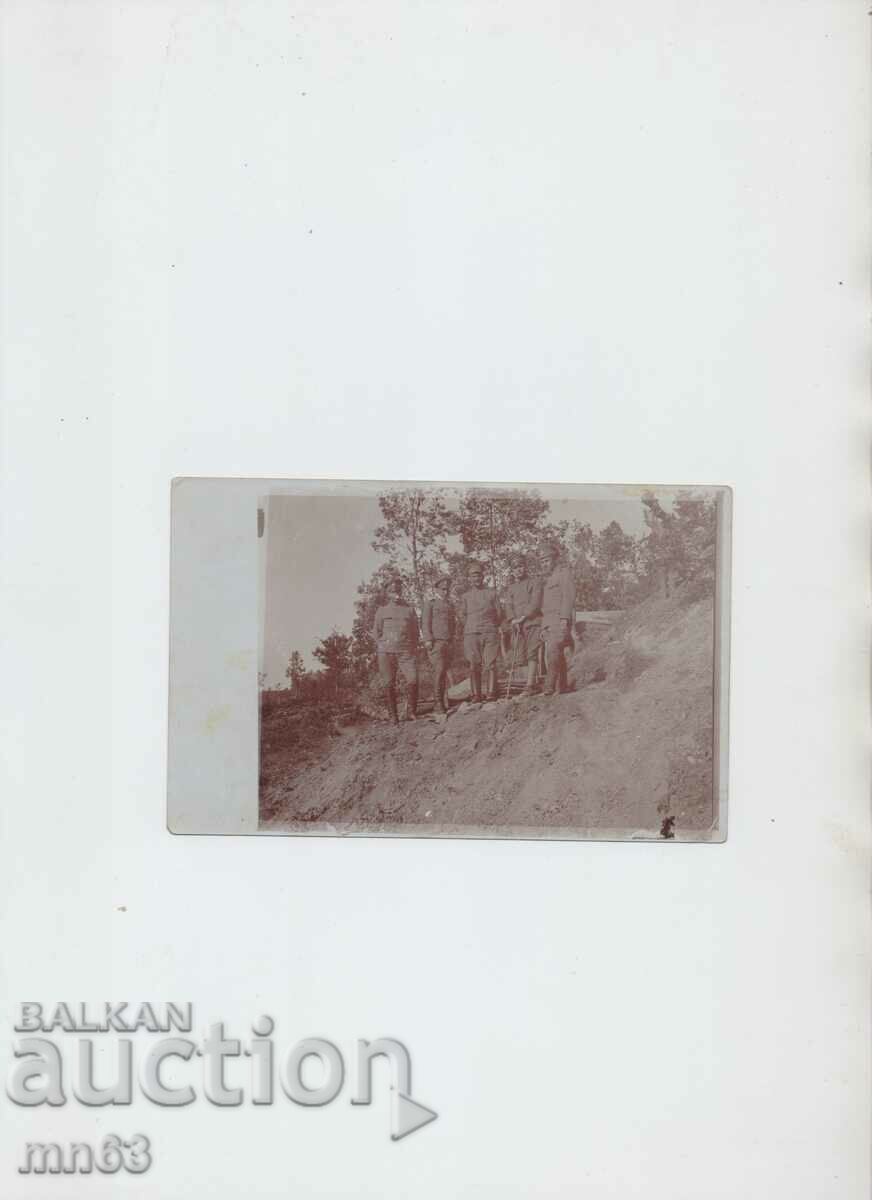 Photo of front-line soldiers in Albania-1918.