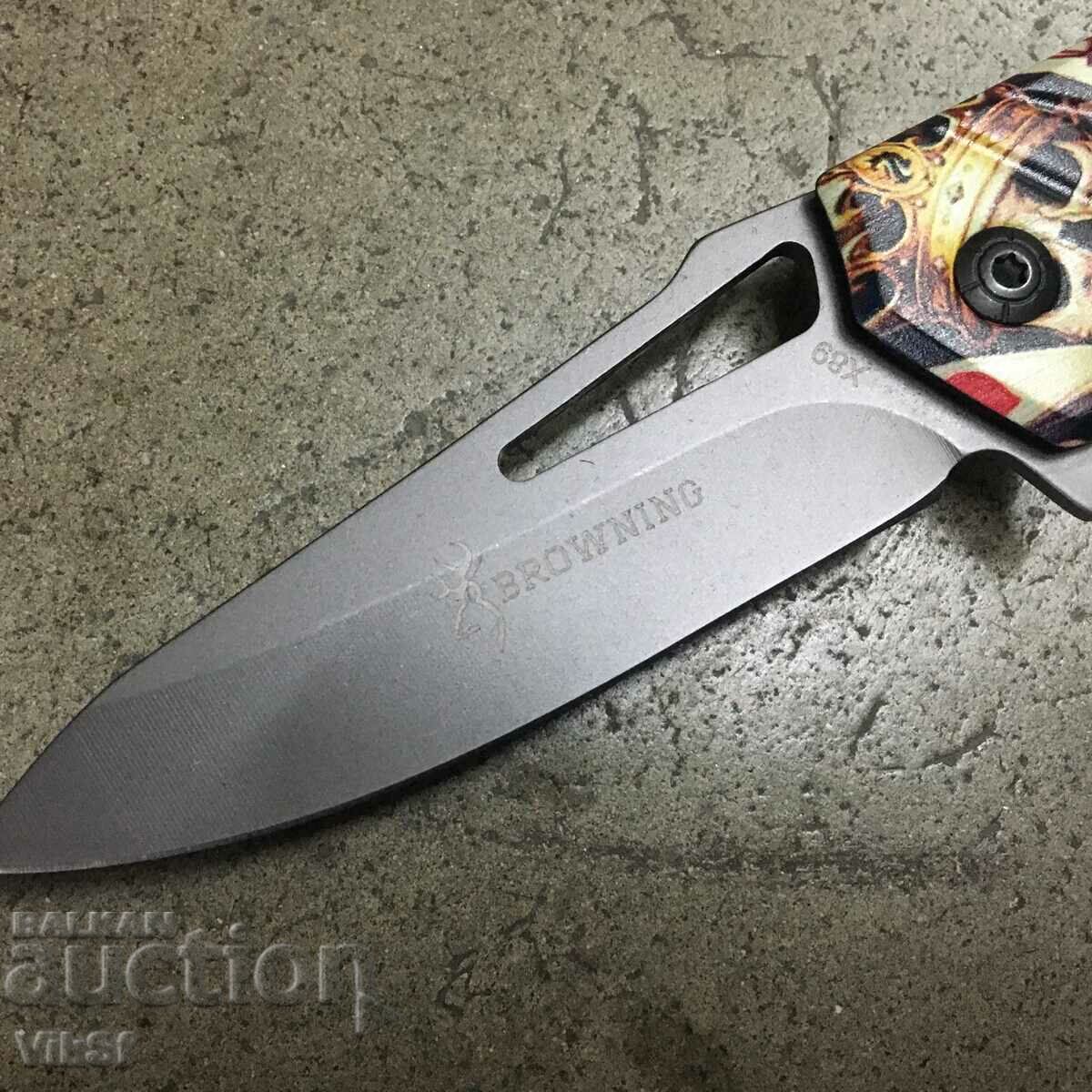 Browning X 89 - Cuțit automat pliabil 100x220 cu preț 18.50 BGN | € 9.46