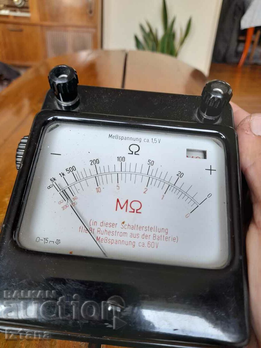 Auction Old Mega Ohm Meter Auction Old Mega Ohm Meter