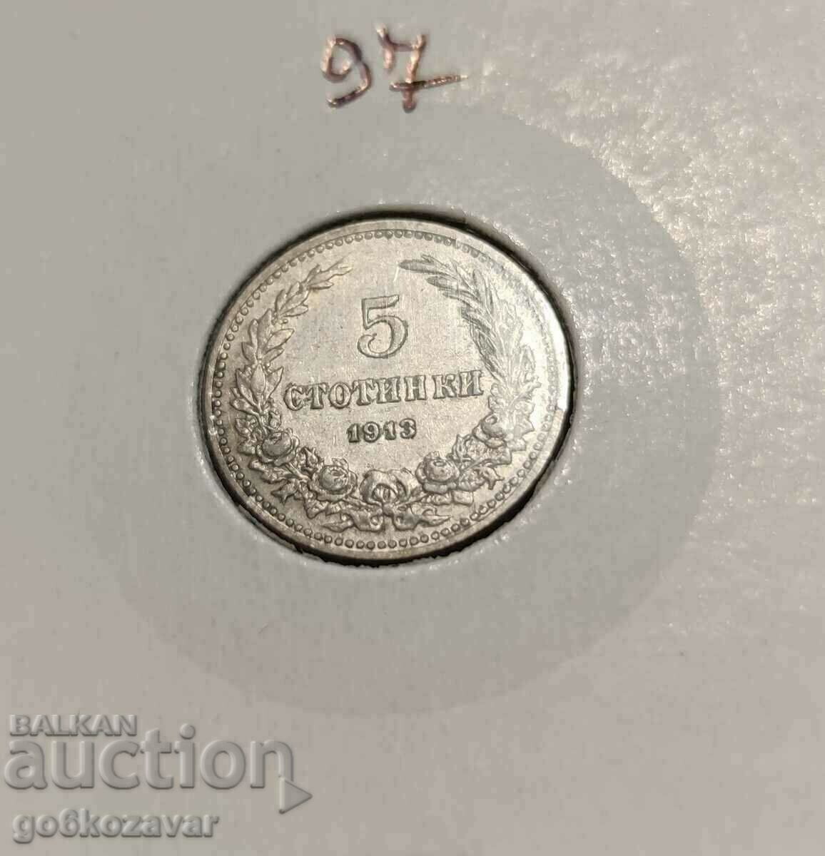 Auction Bulgaria 5 cent 1913 For Collection! Auction Bulgaria 5 cent 1913 For Collection!