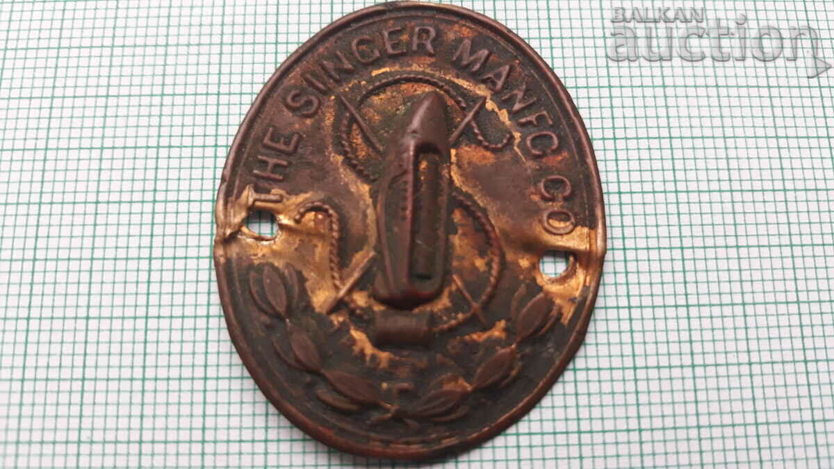 mini vintage emblem sign SINGER - 5 mini vintage emblem sign SINGER - 5