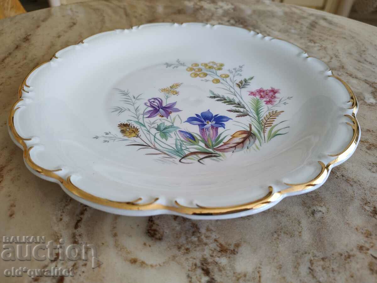 Porcelain plate - flowers, Germany, old porcelain - 5 Porcelain plate - flowers, Germany, old porcelain - 5