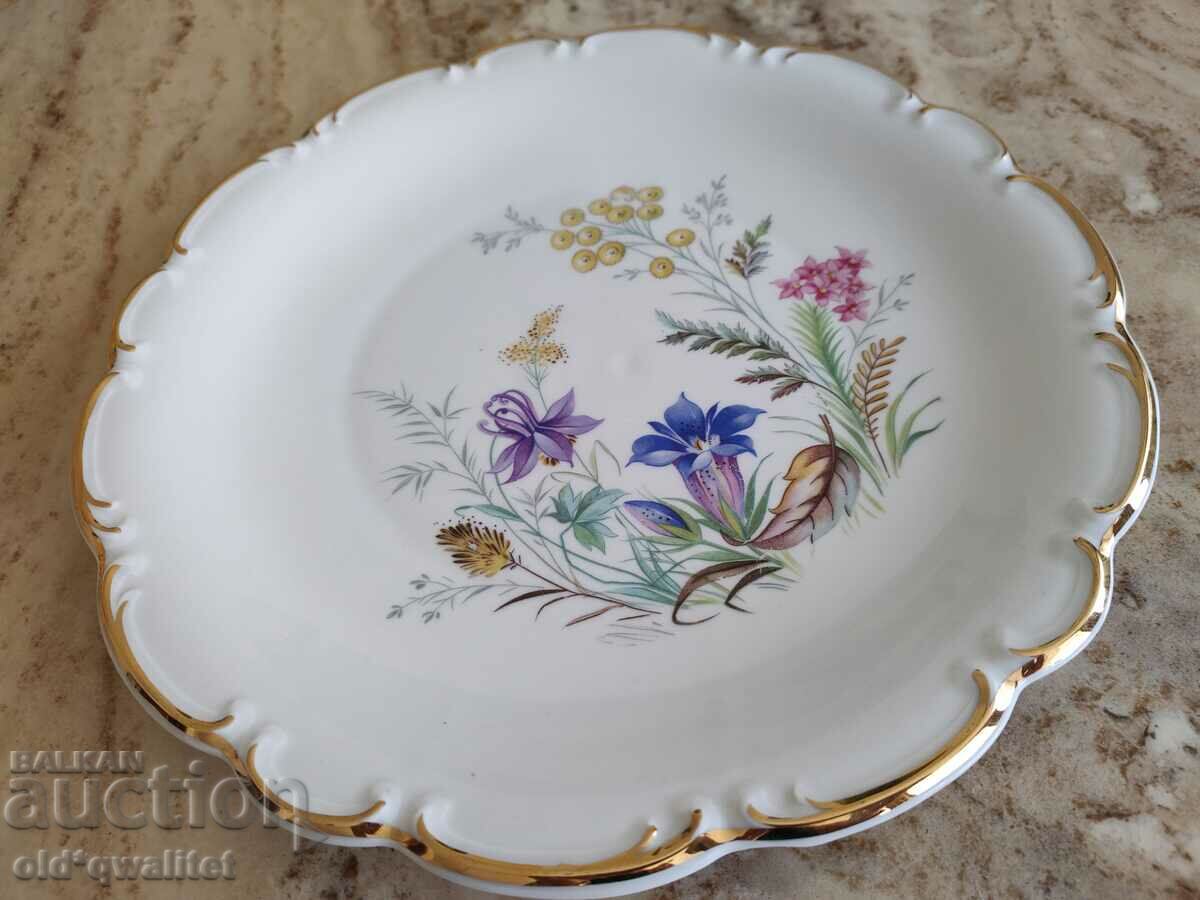 Porcelain plate - flowers, Germany, old porcelain - 7 Porcelain plate - flowers, Germany, old porcelain - 7