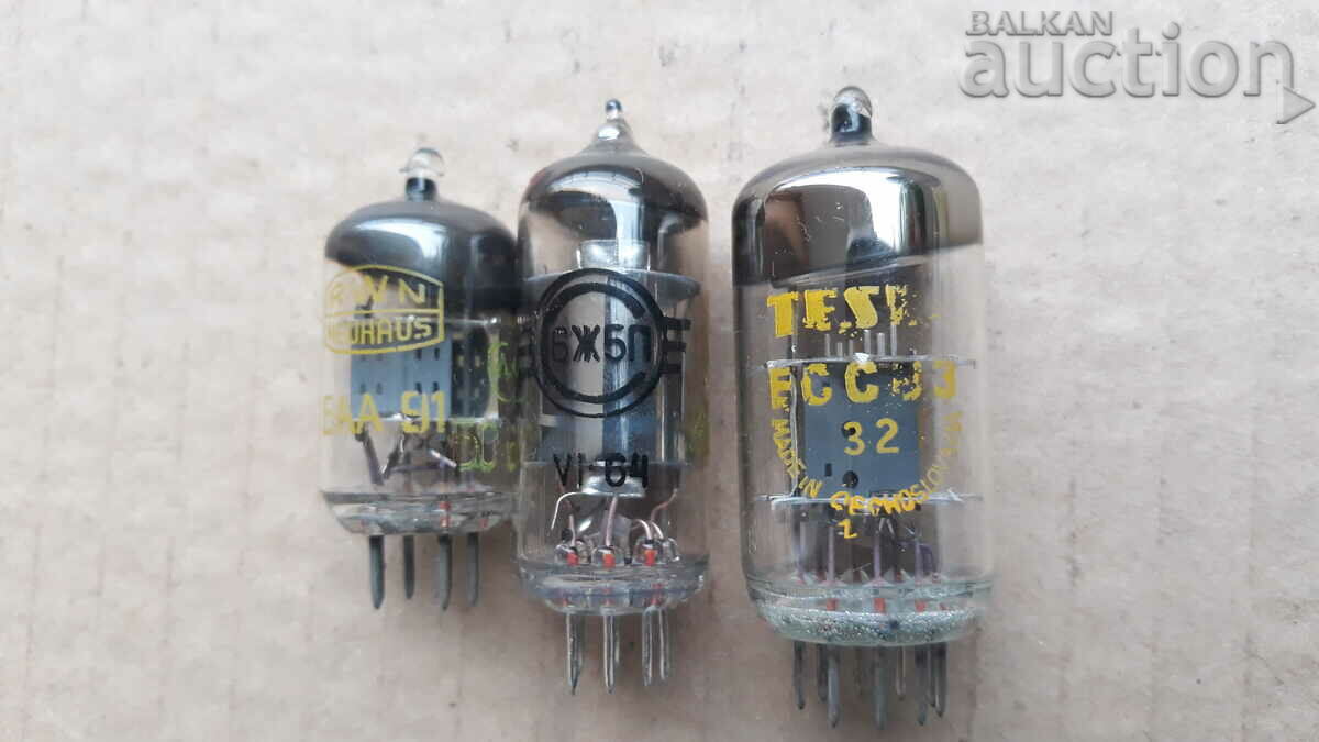 Auction Radio lamp lot EAA91 6Ж5Б FCC83 radio set Auction Radio lamp lot EAA91 6Ж5Б FCC83 radio set