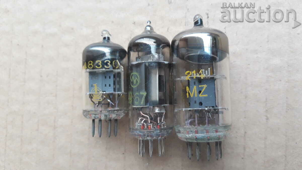 Radio lamp lot EAA91 6Ж5Б FCC83 radio set - 6 Radio lamp lot EAA91 6Ж5Б FCC83 radio set - 6