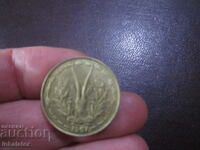 1967 10 francs WEST AFRICA