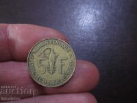 1984 5 francs WEST AFRICA