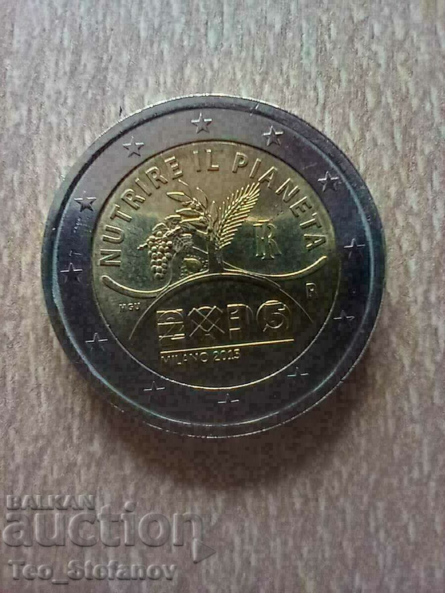 2 евро 2015 Италия ЕКСПО Милано