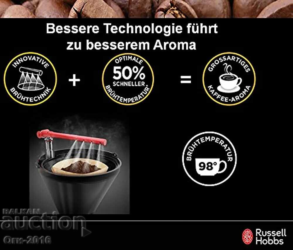 Delivery of Russell Hobbs schwarz coffee machine NEW