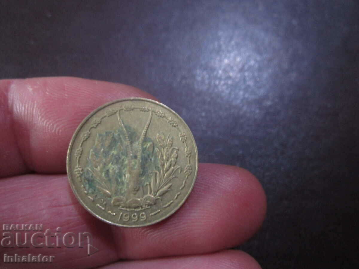 Κεντρική Αφρική 5 φράγκα 1999