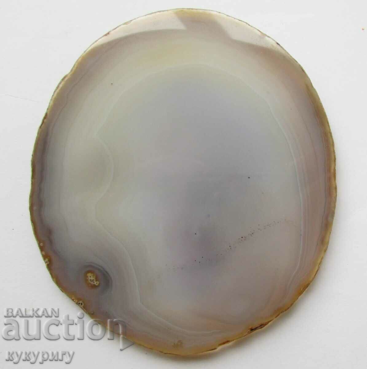 Δημοπρασία Παλιός ασημένιος σταυρός σε φυσικό πλακίδιο Αχάτη Δημοπρασία Παλιός ασημένιος σταυρός σε φυσικό πλακίδιο Αχάτη