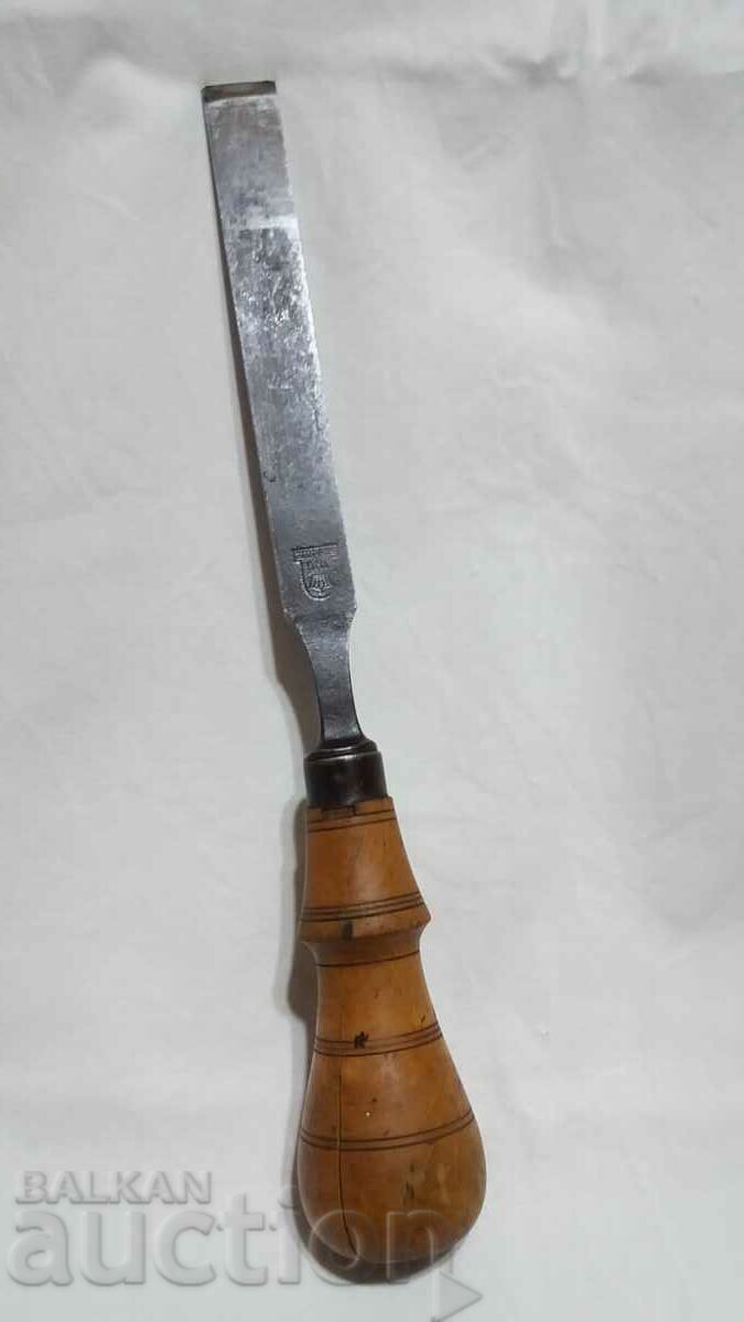 Old chisel with stamp--2cm.