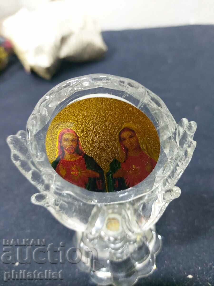 souvenir with an icon - glass! with price 3.00 BGN | € 1.53
