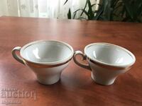 PORCELAIN COFFEE CUP FOR COLLECTION BULGARIA POZLATA-2 PCS