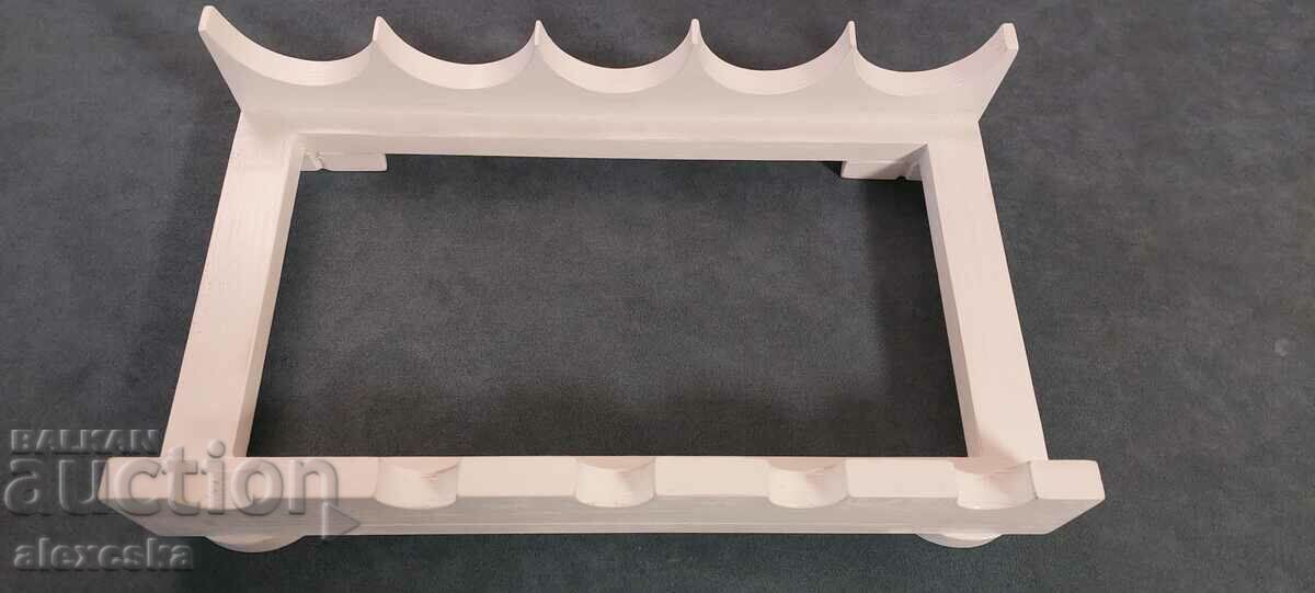 Wooden wine rack with price 20.00 BGN | € 10.23 Wooden wine rack with price 20.00 BGN | € 10.23