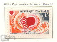 1972. Γαλλία. Παγκόσμιος Μήνας Καρδιάς.