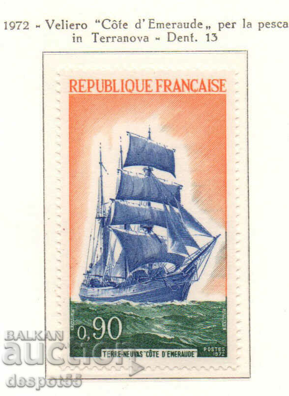 1972. Франция. Френски ветроходни кораби.