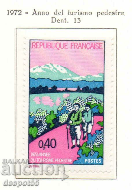 1972. Франция. Година на пешеходния туризъм.