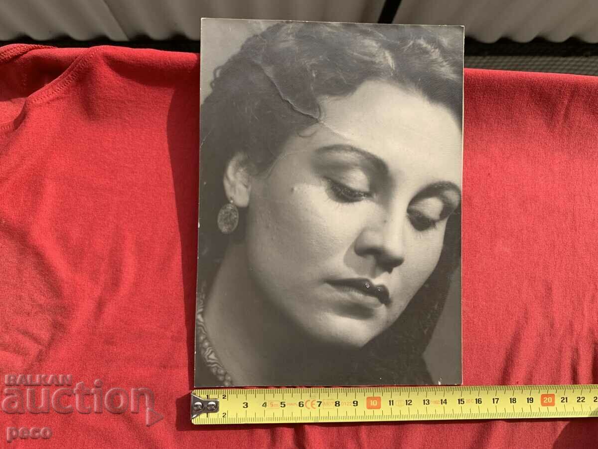 Auction Ruza Delcheva actress old photo Auction Ruza Delcheva actress old photo