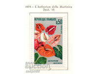 1973. France. Growing flowers from Martinique.