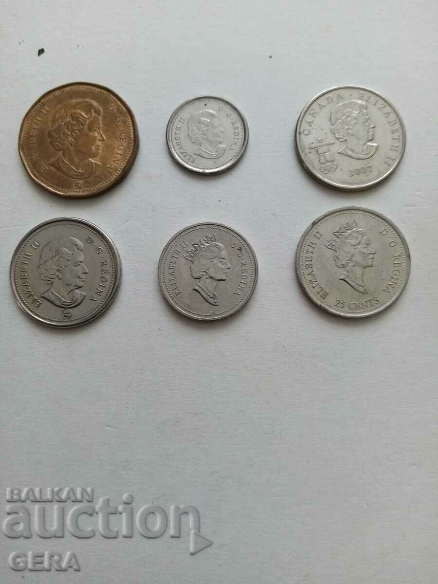 lot de monede monede din canada