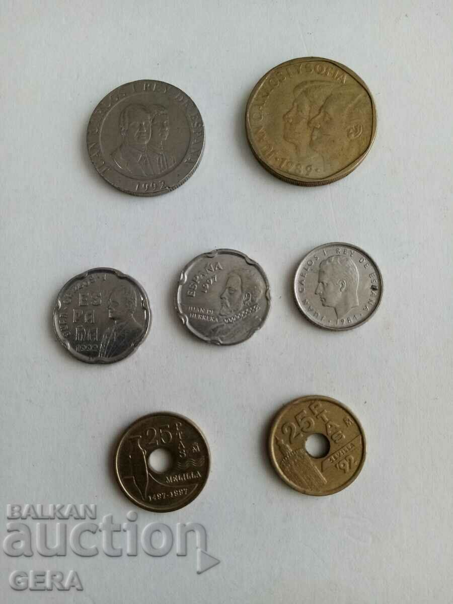 νομίσματα από την Ισπανία
