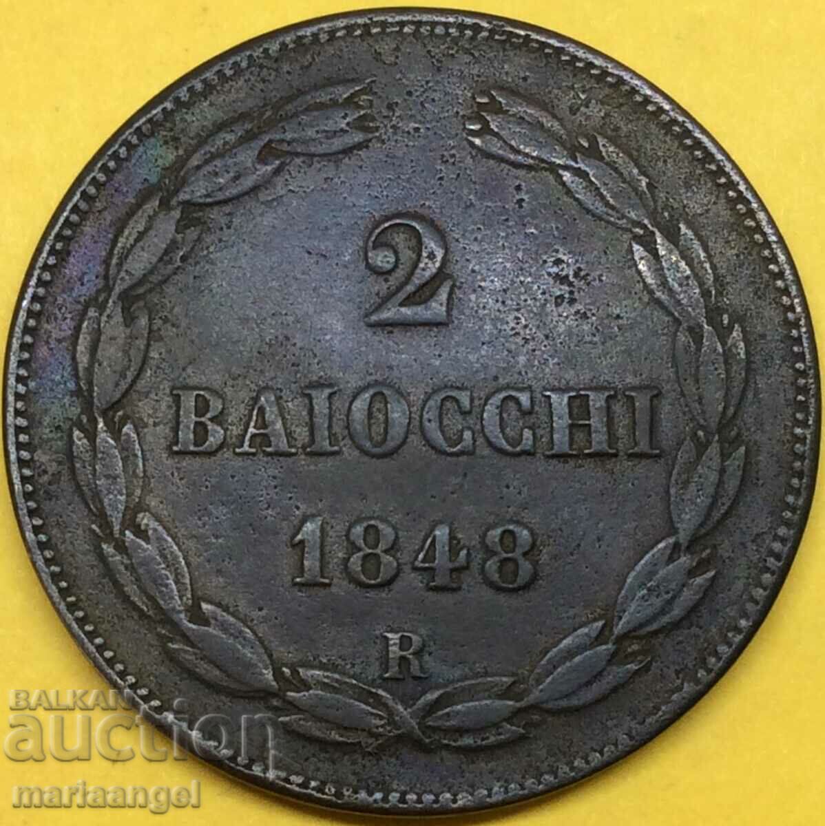 2 bayoko 1848 Vatican Roma 34mm med