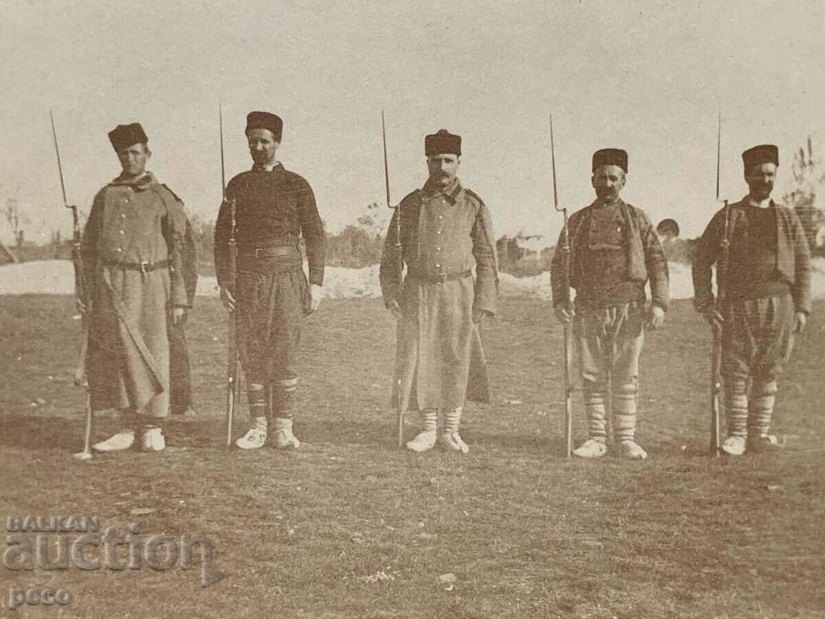 Volunteers Balkan War old photo