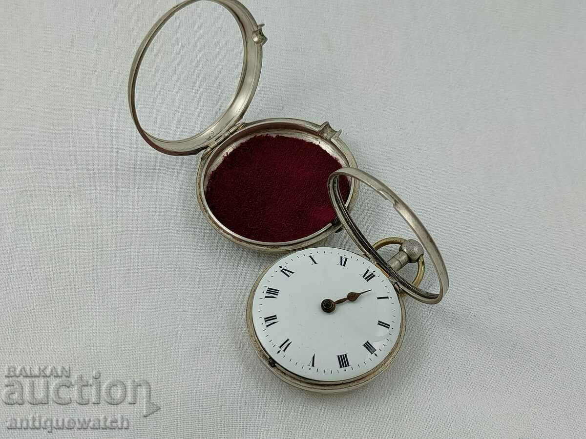 Old silver pocket watch *chain drive* - 5 Old silver pocket watch *chain drive* - 5