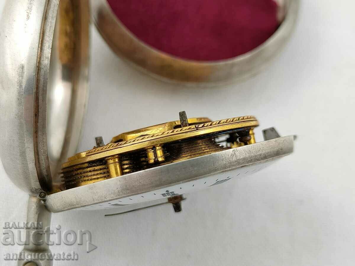 Old silver pocket watch *chain drive* - 7 Old silver pocket watch *chain drive* - 7