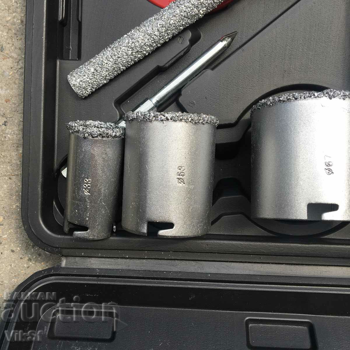 Diamond drill bits 8 pieces Mar-Pol - tiles with price 47.50 BGN | € 24.29 Diamond drill bits 8 pieces Mar-Pol - tiles with price 47.50 BGN | € 24.29