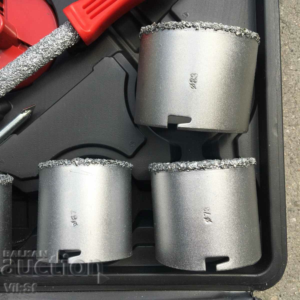 Auction Diamond drill bits 8 pieces Mar-Pol - tiles Auction Diamond drill bits 8 pieces Mar-Pol - tiles