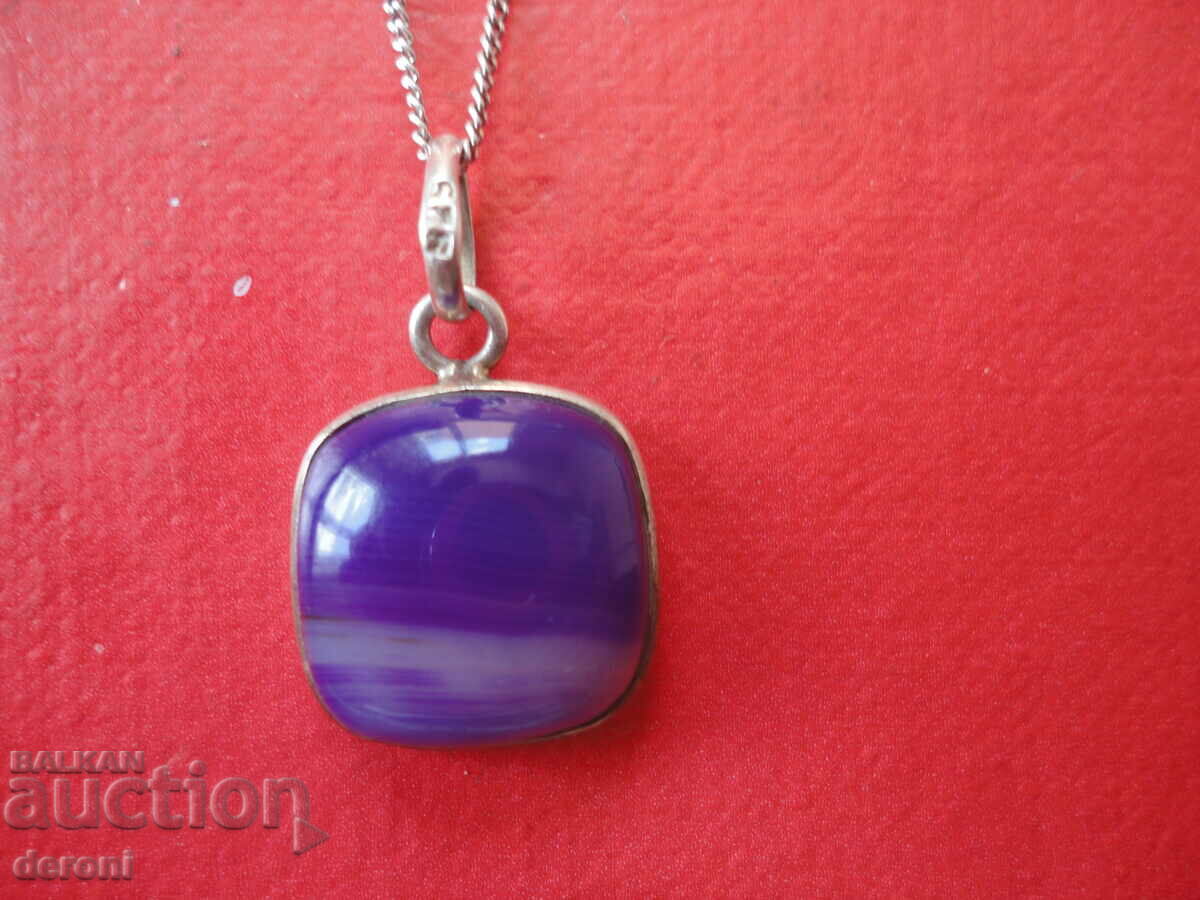 Great silver necklace with 925 stone with price 25.00 BGN | € 12.78 Great silver necklace with 925 stone with price 25.00 BGN | € 12.78