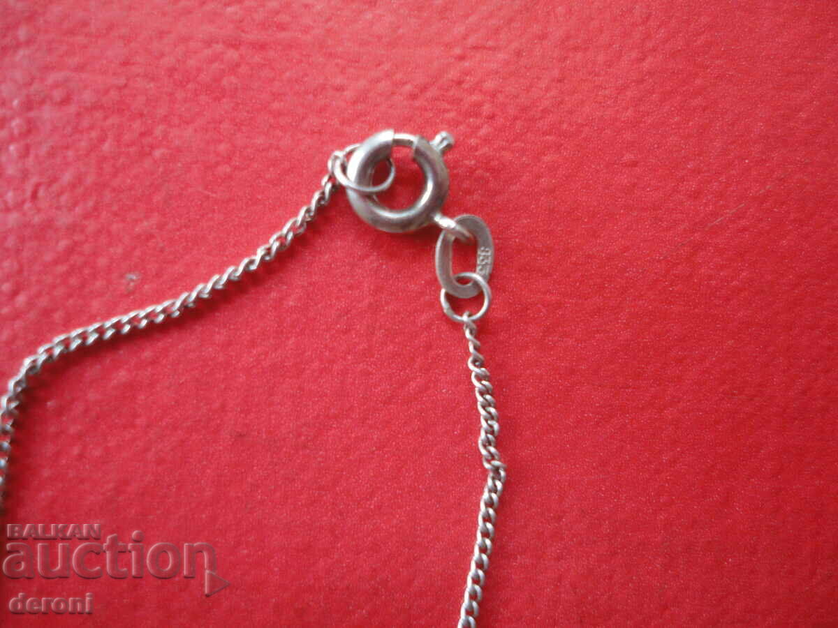 Auction Great silver necklace with 925 stone Auction Great silver necklace with 925 stone