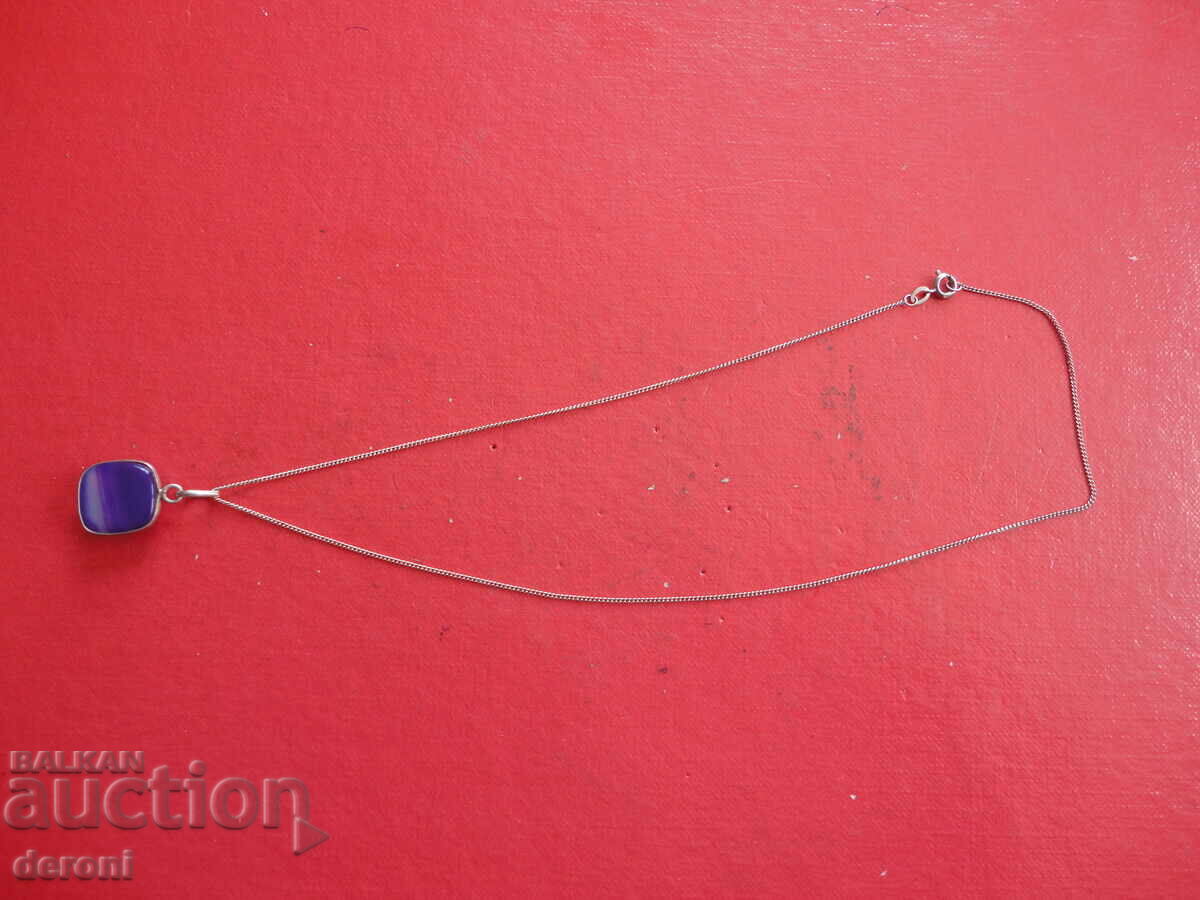 Great silver necklace with 925 stone - 5 Great silver necklace with 925 stone - 5