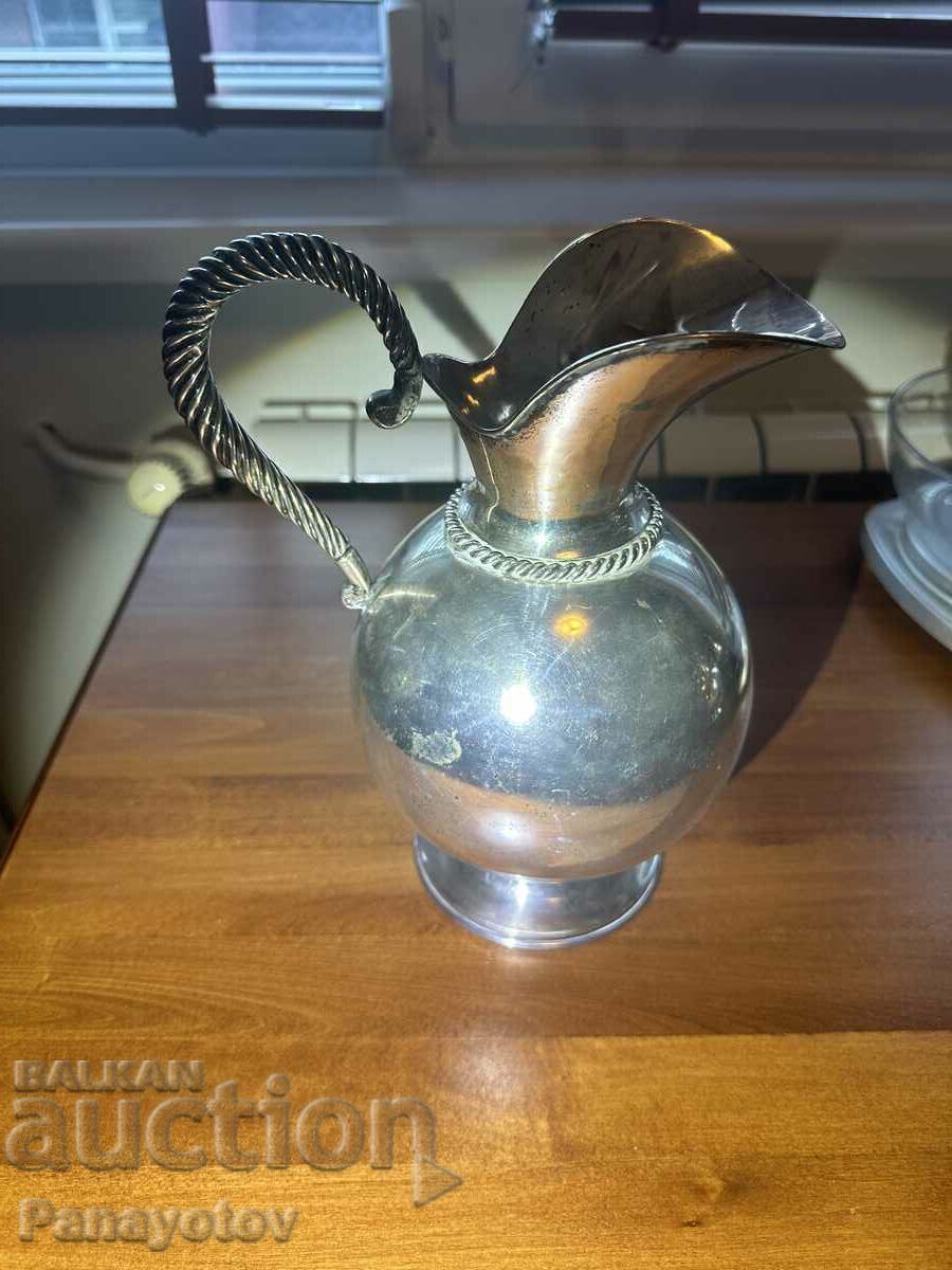 JUG SILVER 819 DISH WATER WINE 925 IDEAL MASSIVE INVESTMENT with price € 2326.38 | 4550.00 BGN JUG SILVER 819 DISH WATER WINE 925 IDEAL MASSIVE INVESTMENT with price € 2326.38 | 4550.00 BGN
