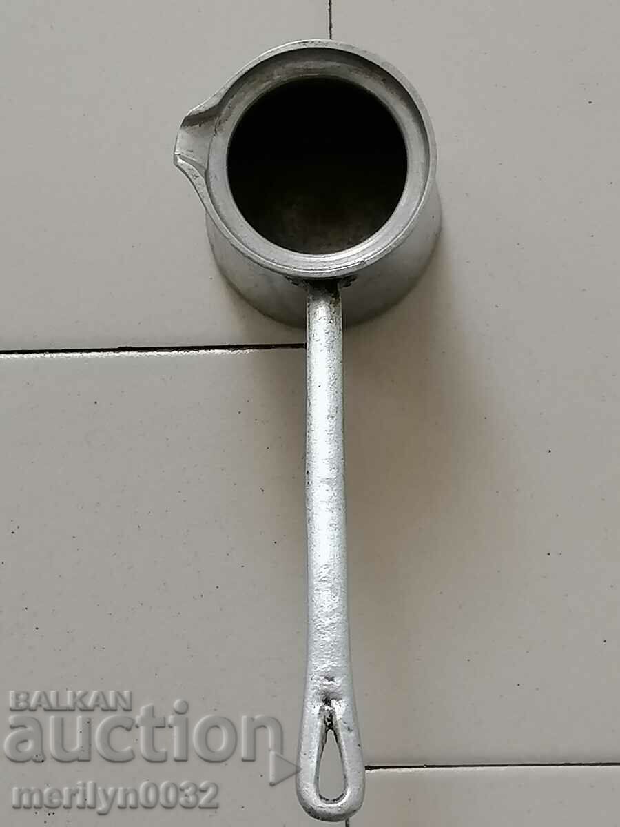 Old worker's cezve aluminum NRB cafenik with price 33.00 BGN | € 16.87 Old worker's cezve aluminum NRB cafenik with price 33.00 BGN | € 16.87