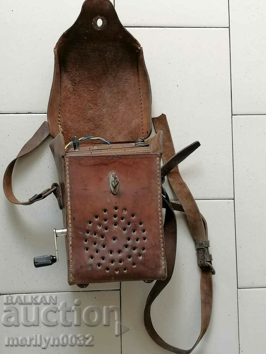 Delivery of Military WW1 WW2 hand crank Bulgarian telephone Delivery of Military WW1 WW2 hand crank Bulgarian telephone