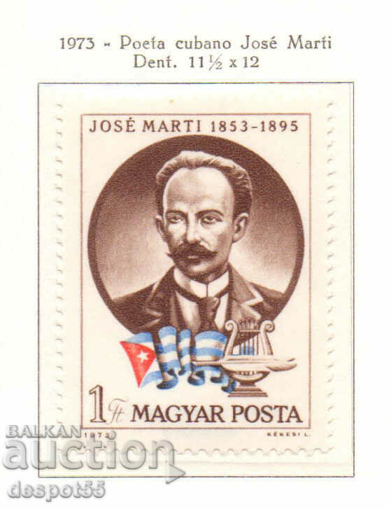 1973. Ungaria. 120 de ani de la nașterea lui José Martí, 1853.