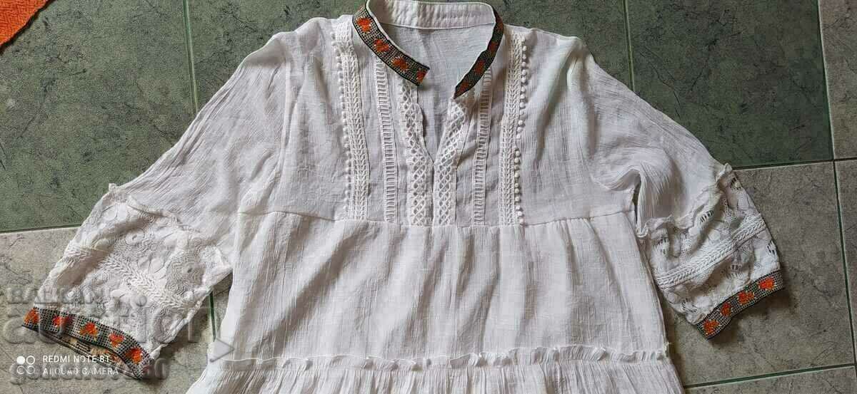 Rochie alba cu dantela, lata - 7