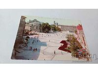 Пощенска картичка Варна Площад Девети Септември 1977