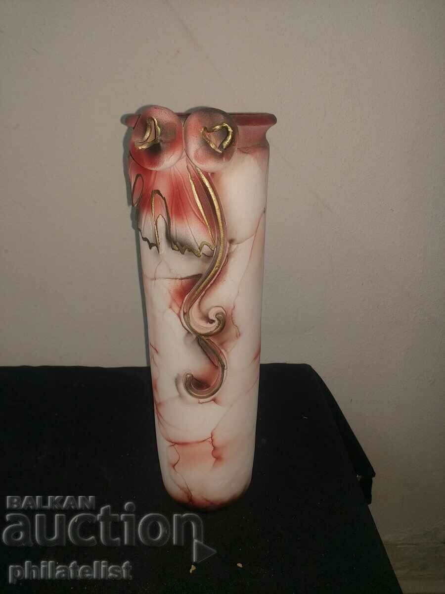 vaza mare ceramica - rosu !