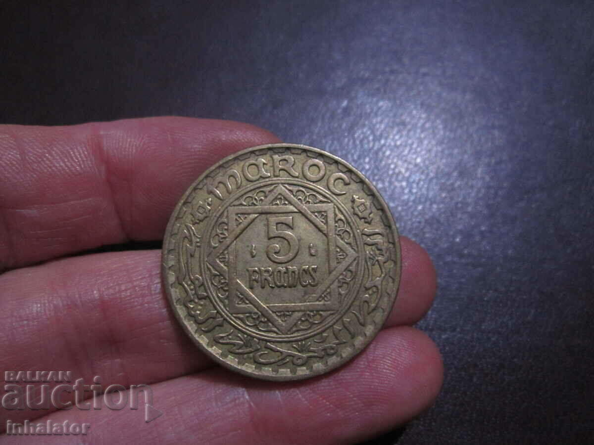 1946 Maroc 5 franci
