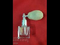 Glass perfume bottle with atomizer