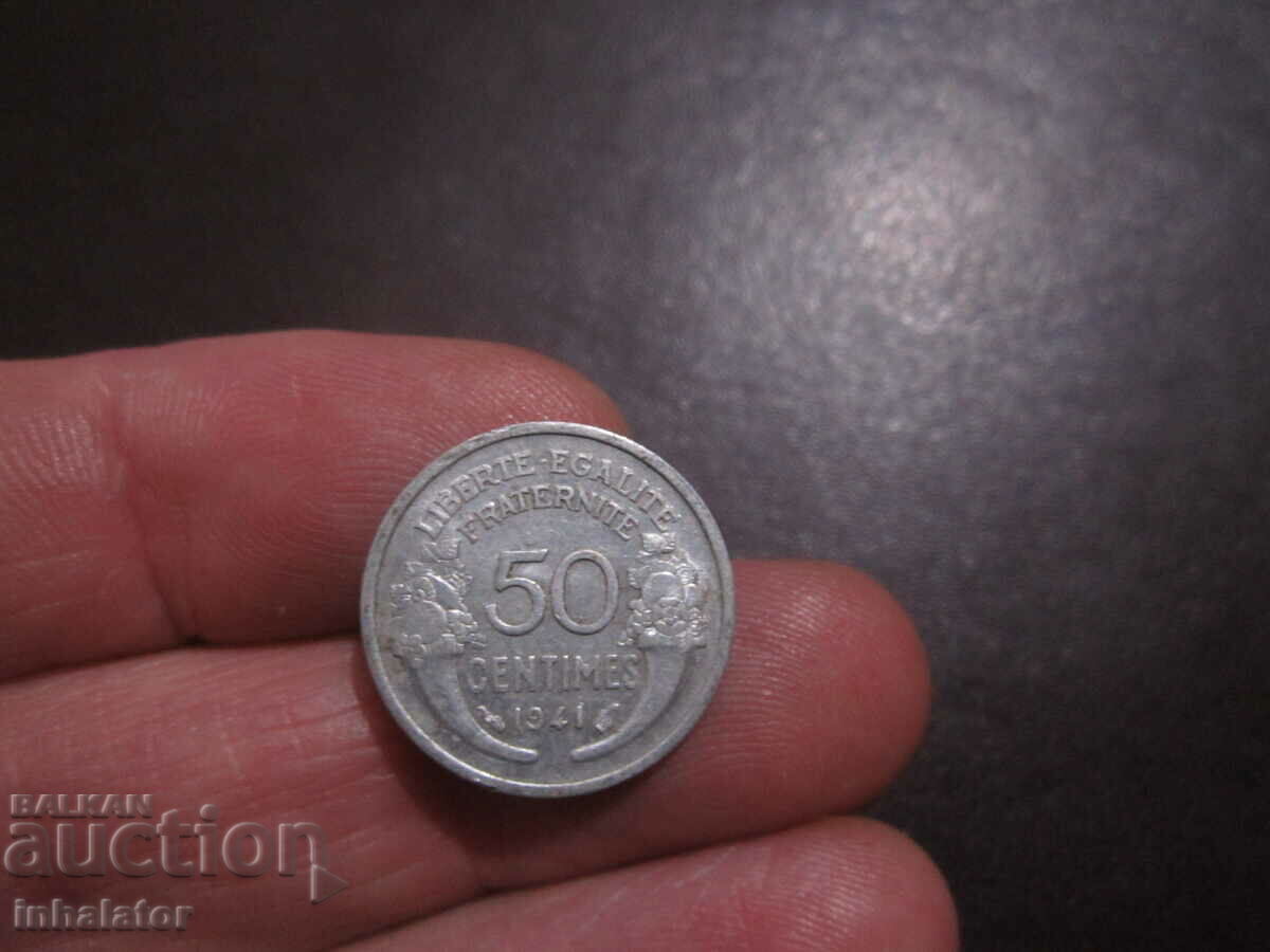 1941 50 centimes Franta - Aluminiu