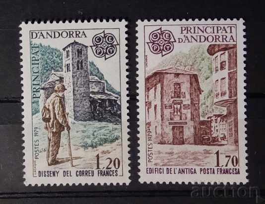 French Andorra 1979 Europe CEPT Buildings MNH